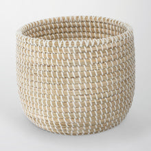 Load image into Gallery viewer, Stinson Beach Round Natural Seagrass Storage Basket - Small