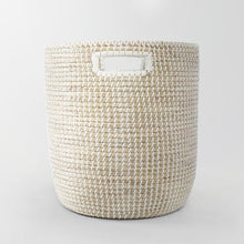 Load image into Gallery viewer, Stinson Beach Round Natural Seagrass Storage Basket - Large