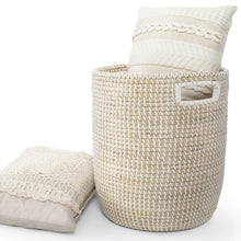 Load image into Gallery viewer, Stinson Beach Round Natural Seagrass Storage Basket - Large