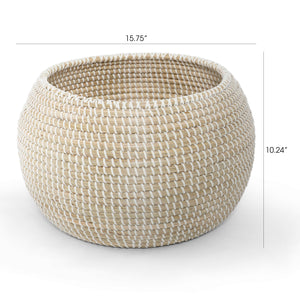 Coos Bay Natural Seagrass Bowl Basket