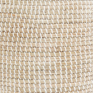 Calabasas Natural Seagrass Decorative Basket with Lid