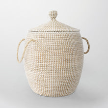 Load image into Gallery viewer, Calabasas Natural Seagrass Decorative Basket with Lid