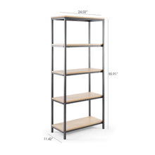 Load image into Gallery viewer, Pescadero 4-Tier Bookshelf - Tall