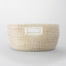 Load image into Gallery viewer, Stinson Beach Round Natural Seagrass Storage Basket - Wide