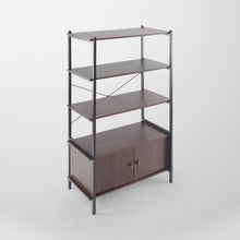 Load image into Gallery viewer, Coos Bay 4 Tier Shelf with Storage Cabinet