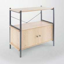 Load image into Gallery viewer, Coos Bay 2 Tier Shelf with Storage Cabinet