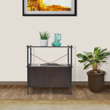 Load image into Gallery viewer, Coos Bay 2 Tier Shelf with Storage Cabinet