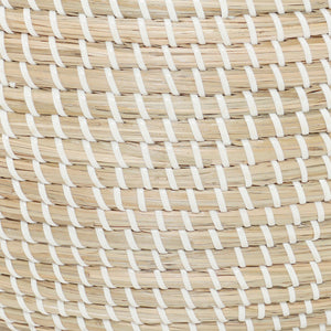 Stinson Beach Round Natural Seagrass Storage Basket - Wide