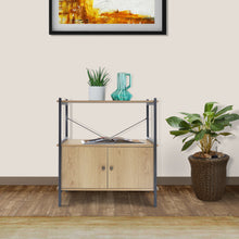 Load image into Gallery viewer, Coos Bay 2 Tier Shelf with Storage Cabinet